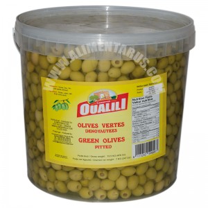 Pitted Green Olives Oualili 7kg