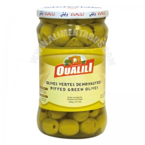 Pitted Green Olives Oualili 340g