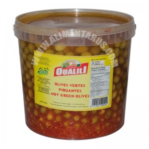 Hot Green Olives Oualili 8kg